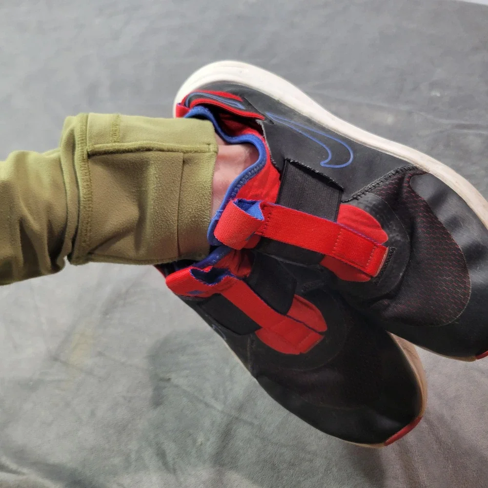 Nike Flex Plus Shoes Black Red Blue Slip On Youth‎ Size 7Y CW7415 001
